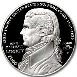 2005-P Chief Justice Marshall $1 Silver Commem PR-70 DC