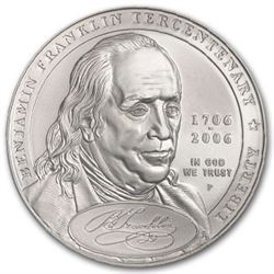 2006-P Ben Franklin Founding Father $1 Silver Commem MS