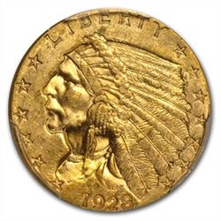 $2.50 Indian Gold Quarter Eagle - MS-63 NGC or PCGS
