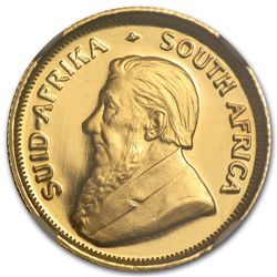 1987-GRC 1/10 oz Gold South African Krugerrand PF-68 UC
