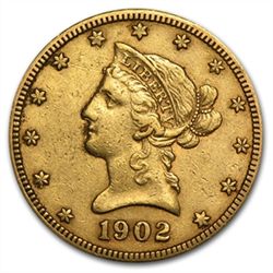 $10 Liberty Gold Eagle - Extra Fine
