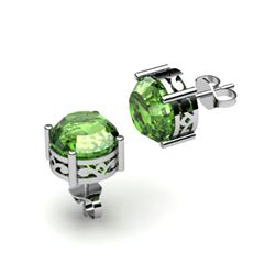 Tourmaline 3.10ctw Earring 14kt White Gold