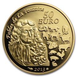 2013 1/4 oz Gold Proof Year of the Snake (50 Euro) - Lu