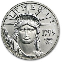 1999 1/10 oz Platinum American Eagle - Brilliant Uncirc