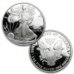 2006 ( 3-Coin) Silver Eagle Set w/Box &amp; CoA 20th An