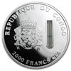 Image 1 : Congo Republic 2 oz 2014 Elements of Life - Cheetah