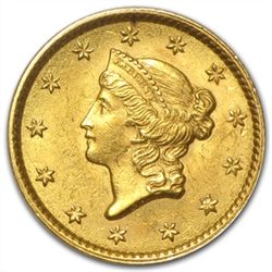 $1 Liberty Head Gold - Type 1 - MS-62 NGC or PCGS