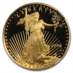 1996-W 1/10 oz Proof Gold American Eagle PF-70 NGC Regi