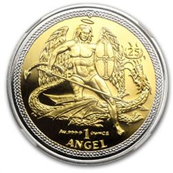 Isle of Man 2009 Bi-Metallic Angel (25th Ann.) PF-70 UC