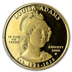 2008-W 1/2 oz Proof Gold Louisa Adams PR-70 PCGS DCAM