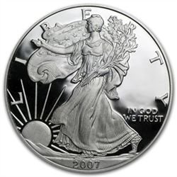 2007-W 1 oz Proof Silver American Eagle (w/Box &amp; Co