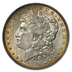 1896-O Morgan Dollar Almost Uncirculated-58 PCGS