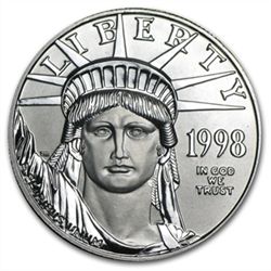 1998 1 oz Platinum American Eagle - Brilliant Uncircula
