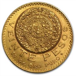 Mexico 1918 20 Pesos Gold Coin (AU/BU)