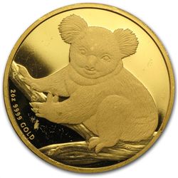2009 2 oz Proof Australian Gold Koala (Abrasions)