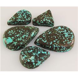 Natural Turquoise 172.53ctw Loose Gemstone Lot of 3