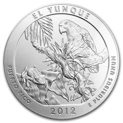 2012-P 5 oz Silver ATB El Yunque (w/ box &amp; CoA)