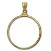 Image 1 : 14K Gold Screw-Top Stars and Stripes Coin Bezel - 32.7
