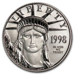 1998 1/4 oz Platinum American Eagle - Brilliant Uncircu