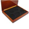 Image 1 : Custom Wood Display Box for 5-Coin ATB sets