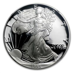 1993-P Proof Silver American Eagle PF-69 NGC (Retro Bla