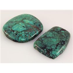 Natural Turquoise 153.26ctw Loose Gemstone 2pc Big Size