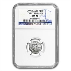 2006 4-Coin Platinum American Eagle Set MS-70 NGC (ER)