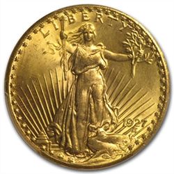 $20 Saint-Gaudens Gold Double Eagle - MS-66 PCGS