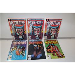 WOLVERINE #1-4 MINI SERIES + 1 X 2 COPIES (1982) FRANK MILLER & CHRIS CLAREMONT'S CLASSIC.  #1-4