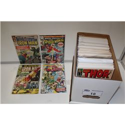SILVER TO MODERN SHORT BOX (1960'S-90'S) MIXED PUBLISHER & TITLES.  INCLUDES MARVEL, DC & VALIANT .