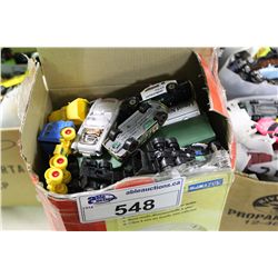 BOX LOT OF ASSORTED, VINTAGE TO NEWER (1960'S-90'S) DIE CAST