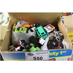 BOX LOT OF ASSORTED, VINTAGE TO NEWER (1960'S-90'S) DIE CAST