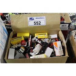 BOX LOT OF ASSORTED, VINTAGE TO NEWER (1960'S-90'S) DIE CAST