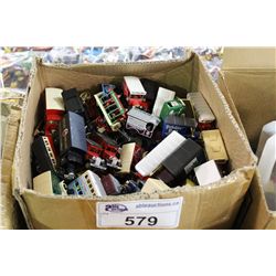 BOX LOT OF ASSORTED, VINTAGE TO NEWER (1960'S-90'S) DIE CAST