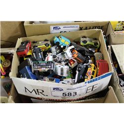 BOX LOT OF ASSORTED, VINTAGE TO NEWER (1960'S-90'S) DIE CAST