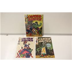 CAPTAIN AMERICA #110, 111, & 113 (1969) CLASSIC STERANKO COVER/ART ISSUES.  HIGH MID TO HIGHER