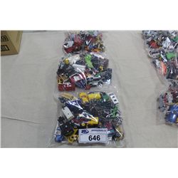 BAGGED LOT OF 50+ ASSORTED, VINTAGE TO NEWER (1960'S-90'S) MOSTLY MAJORETTE