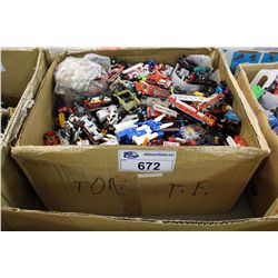 BOX LOT OF MAJORETTE AND OTHER VINTAGE MODEL DIE CAST VEHICLES