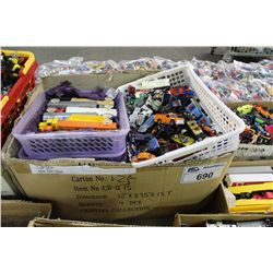 BOX LOT OF VINTAGE TO NEWER DIE CAST VEHICLES