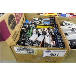BOX LOT OF VINTAGE TO NEWER DIE CAST VEHICLES