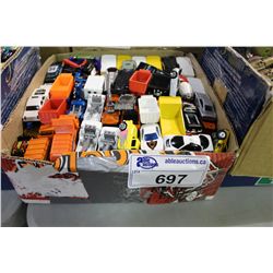 BOX LOT OF VINTAGE TO NEWER DIE CAST VEHICLES