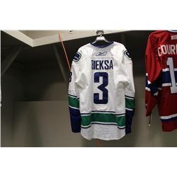 KEVIN BIEKSA SIGNED VANCOUVER CANUCKS JERSEY