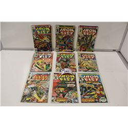 IRON FIST #1-13 & 15 (1975-77) NEAR COMPLETE SET, HOT TITLE - TV SERIES COMING.  HIGH MID TO HIGHER