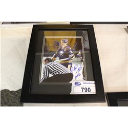 FRAMED GILBERT PERREAULT SIGNED PHOTO WITH COA