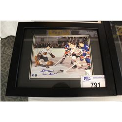 FRAMED GLENNHALL SIGNED PHOTO WITH COA STICKER