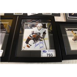 FRAMED MIKE BOSSY SIGNED PHOTO