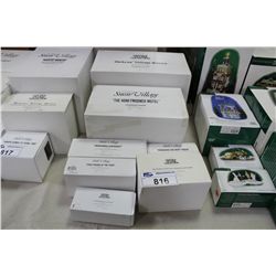 LOT OF 7 DIFFERENT DEPARTMENT 56 COLLECTABLES IN ORIGINAL PACKAGING