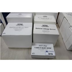 LOT OF 7 DIFFERENT DEPARTMENT 56 COLLECTABLES IN ORIGINAL PACKAGING