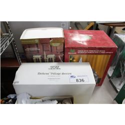 LOT OF 3 DEPARTMENT 56 COLLECTABLES AND GLASS SNOWMEN