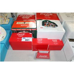 LOT OF 8 COCA-COLA DEPARTMENT 56 COLLECTABLES